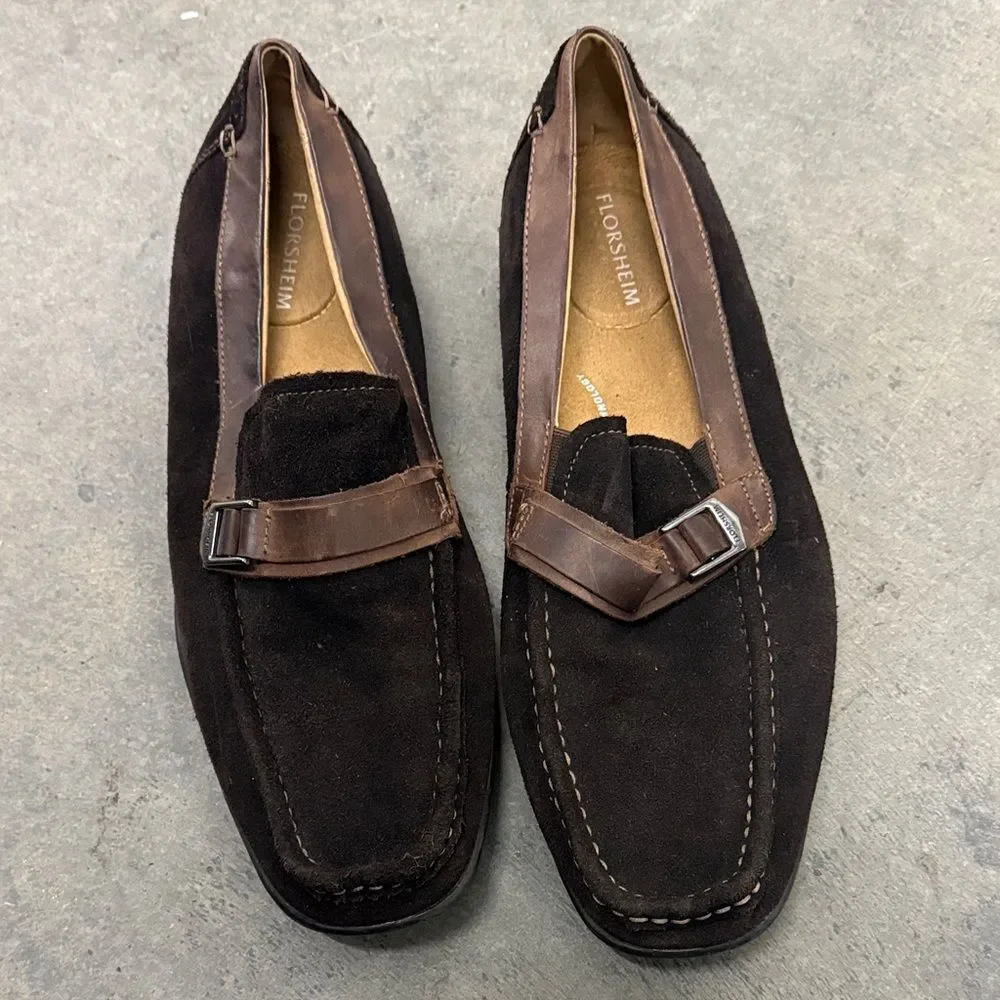 Florsheim Men's Dark Brown Suede Loafers